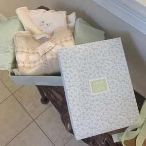 3 piece outfit. Onesie, pants and sweater